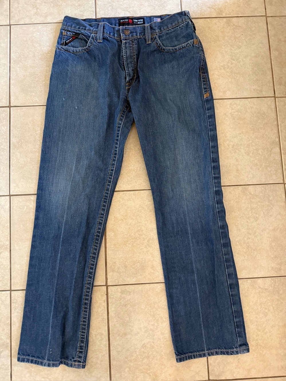 Ariat Mens M4 Flame Resistant
Bootcut Cotton Work Jeans Blue
36/36 * 5-Pocket